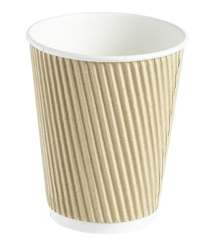 KRAFT RIPPLE WRAP PAPER COFFEE CUP