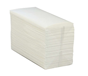 WHITE 33cm NAPKINS 8 FOLD