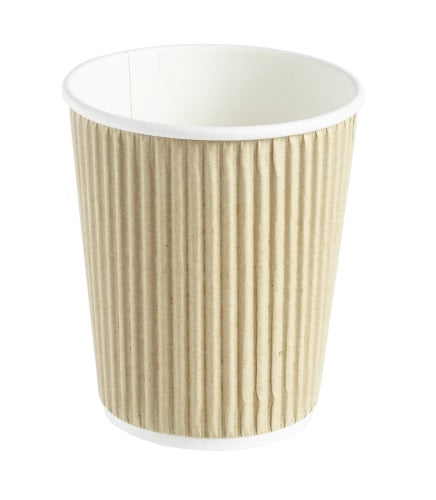 KRAFT RIPPLE WRAP PAPER COFFEE CUP