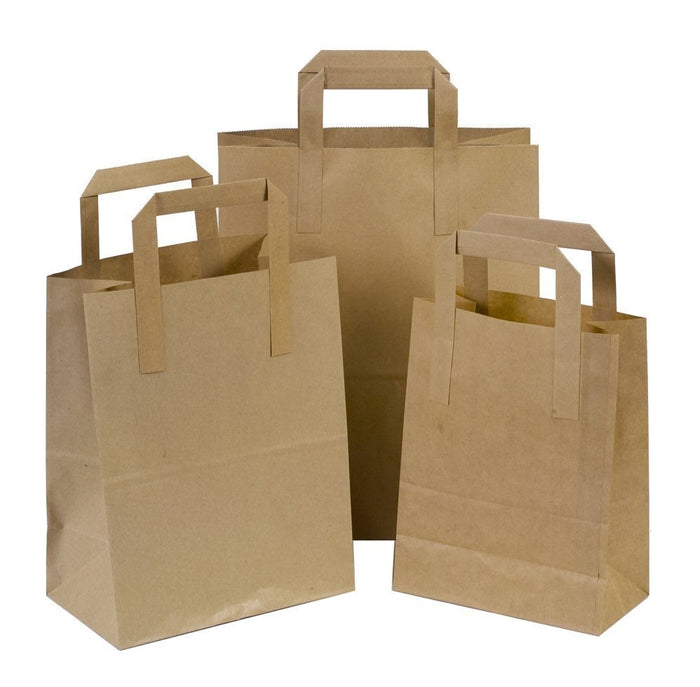 BROWN PAPER CARRIER BAG