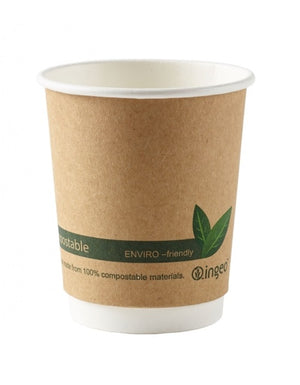 INGEO DOUBLE WALL PLA KRAFT COMPOSTABLE HOT CUP
