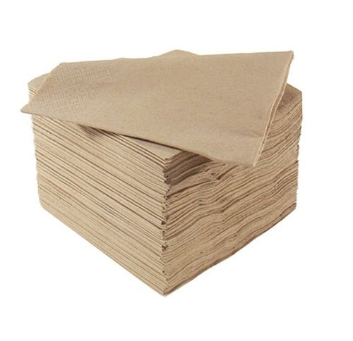 2 PLY KRAFT NAPKINS 33cm