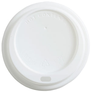 12oz DOMED LID FOR RIPPLE CUP - BLACK / WHITE