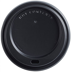 12oz DOMED LID FOR RIPPLE CUP - BLACK / WHITE
