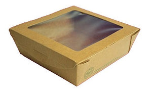 COMPOSTABLE KRAFT SALAD BOX